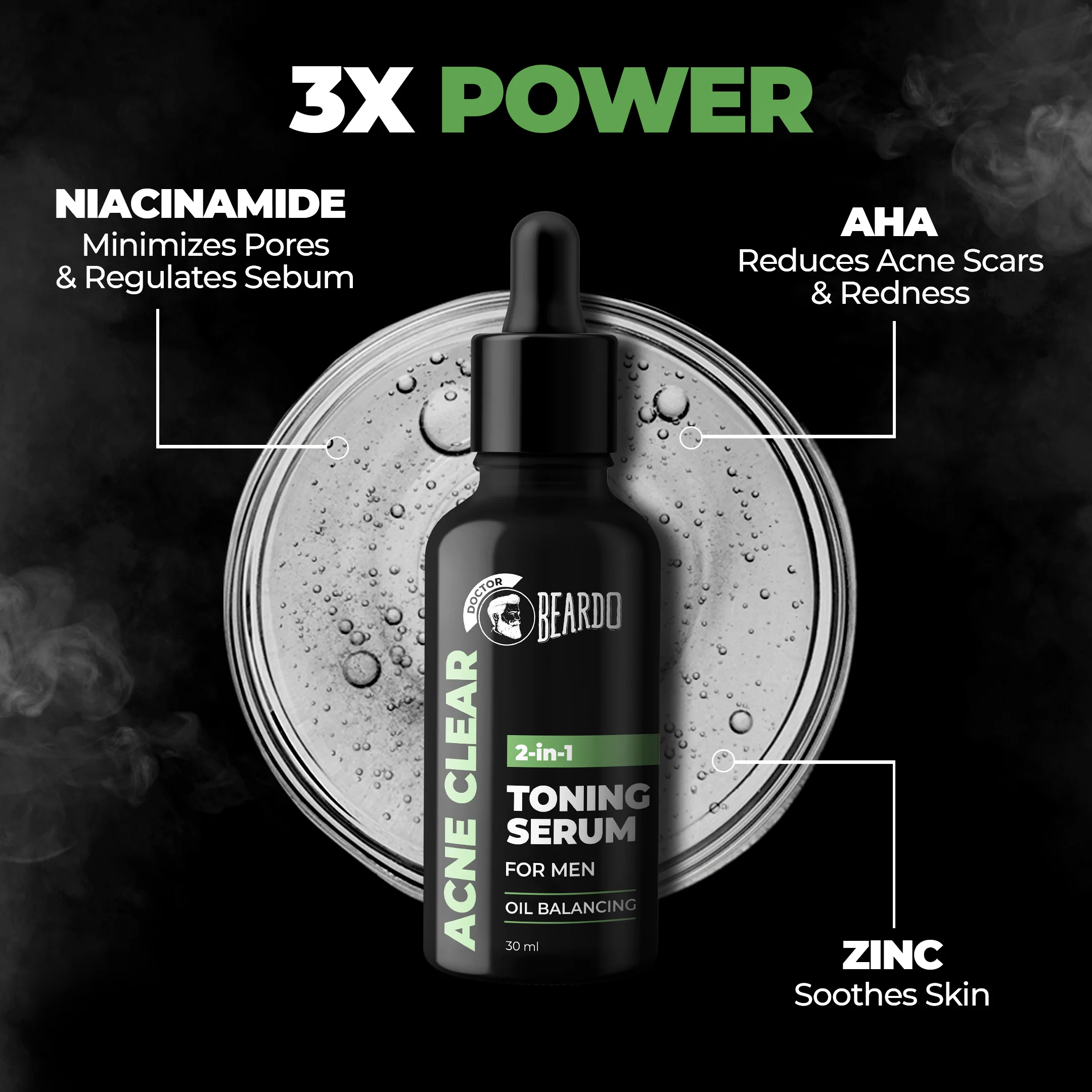 Acne Clear 2 in 1 Toning Serum - Image 3