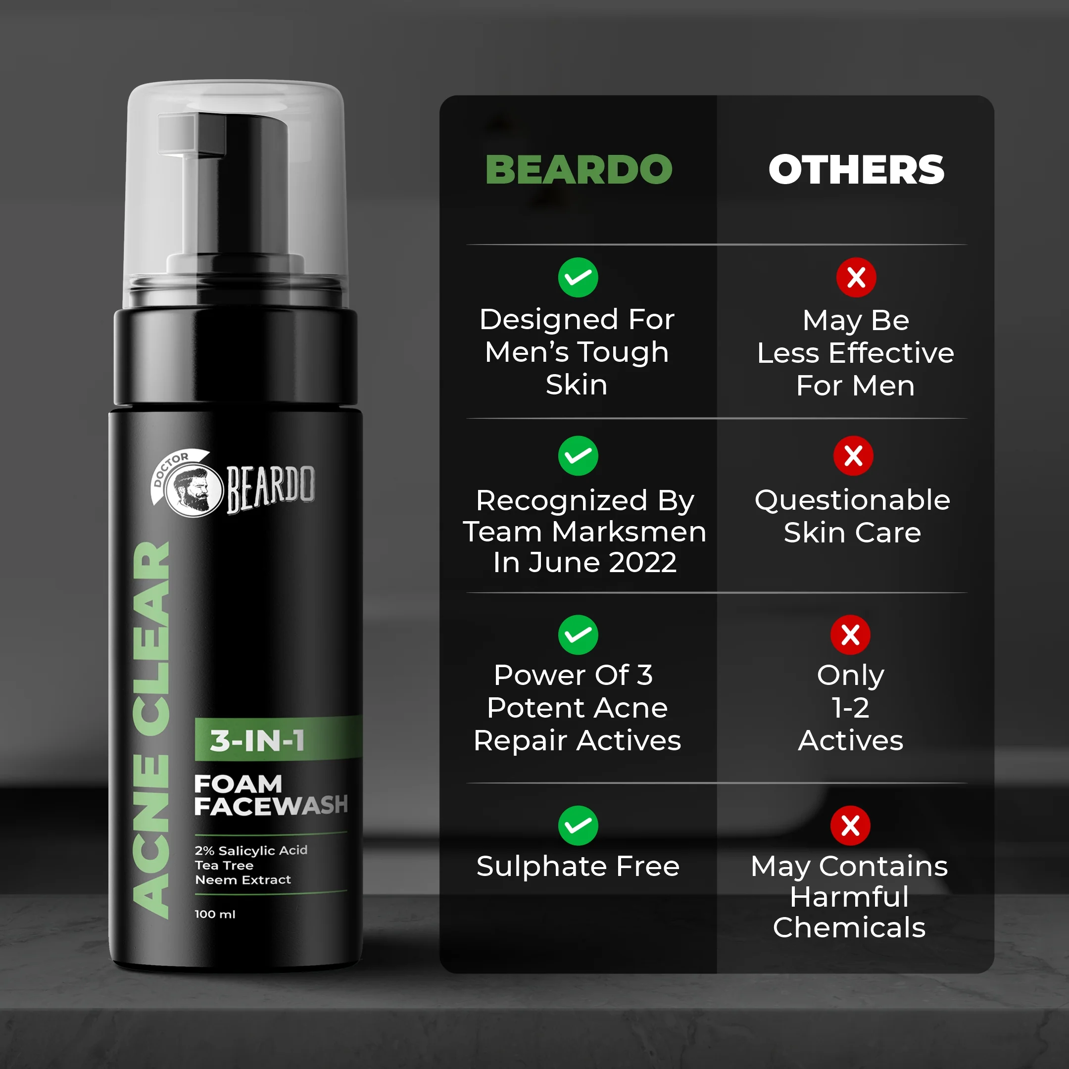 Acne Clear Foam Facewash - Image 4