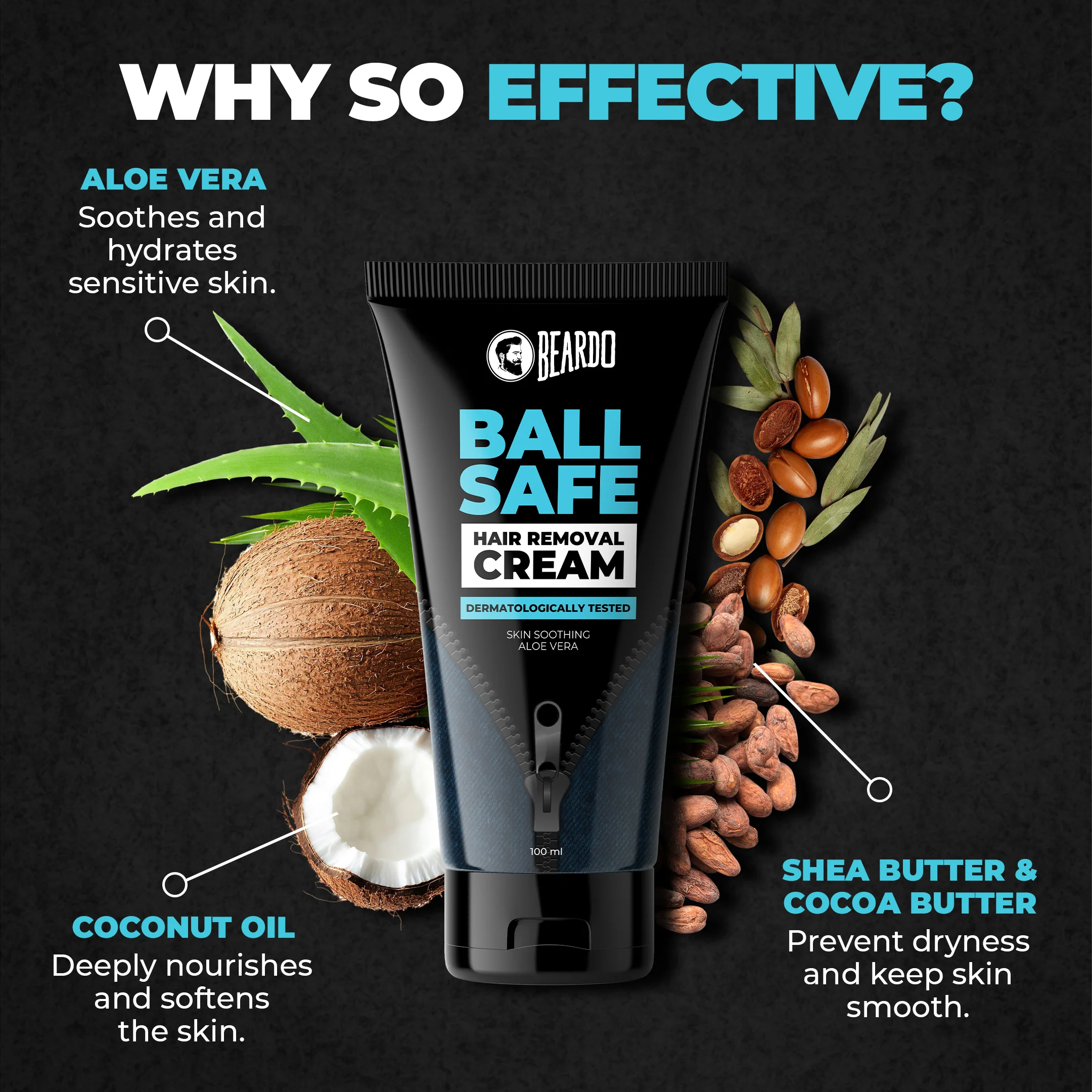 Ball Safe Hair Removal Cream (100ml) - Image 4