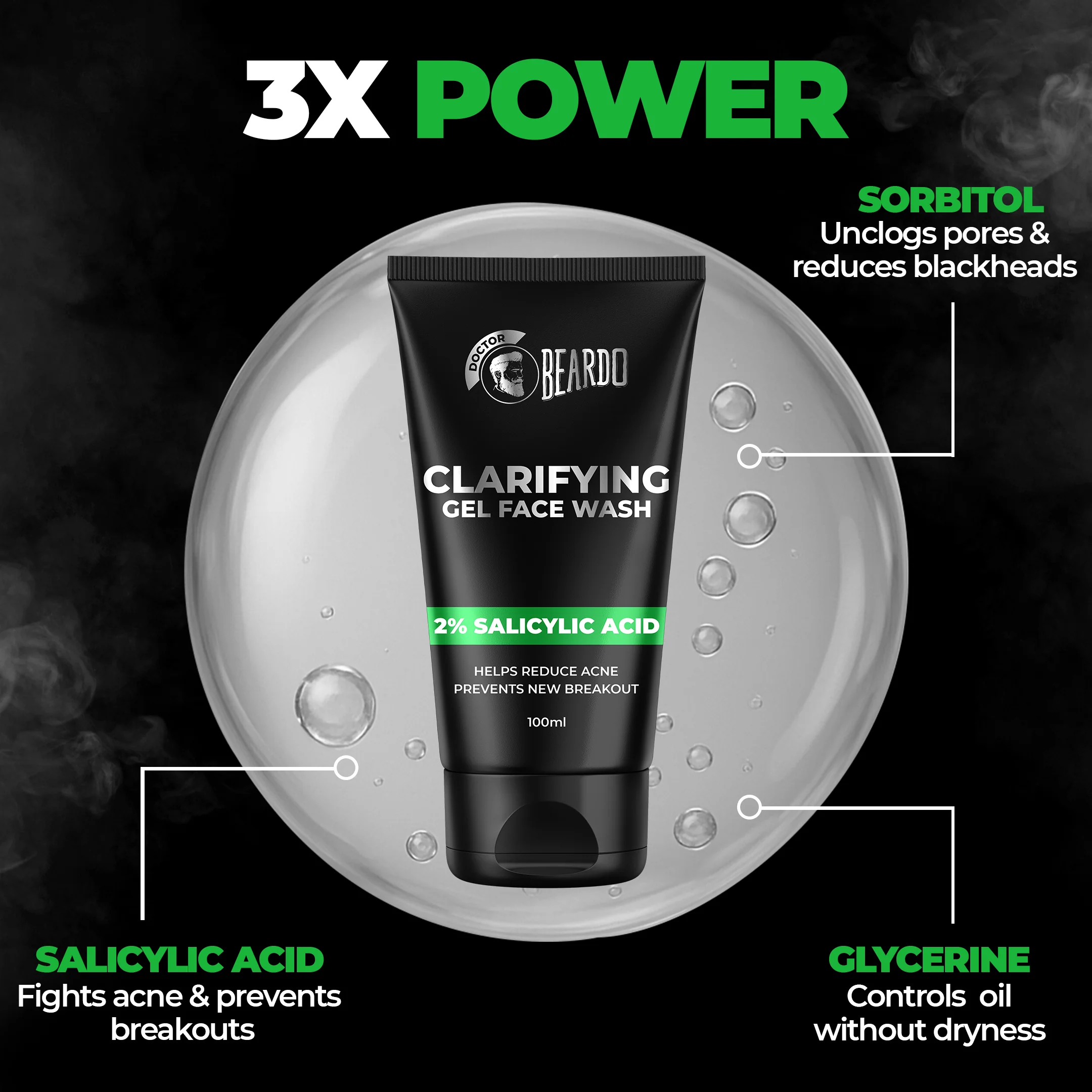 Clarifying Gel Facewash (100ml) - Image 3