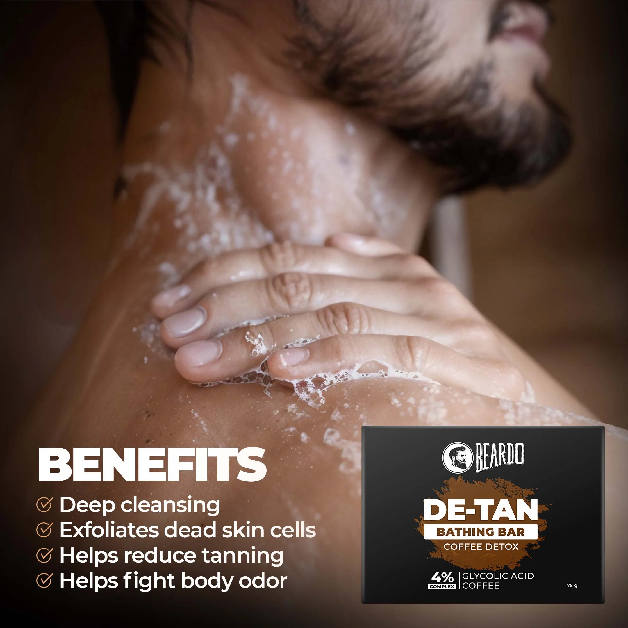 De-Tan Coffee DeTox Bathing Bar - Image 4
