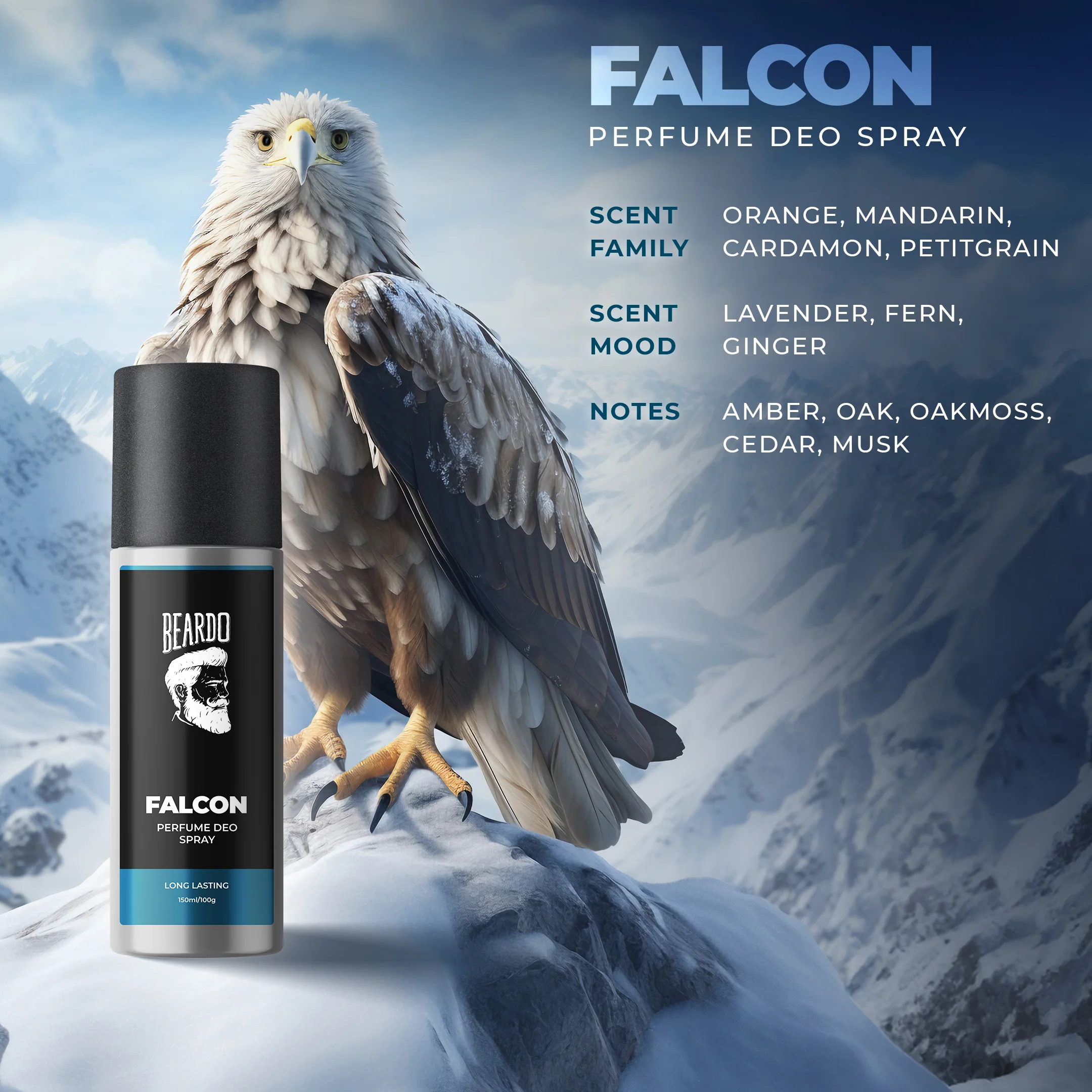 Falcon Perfume Deo Spray (150ml) - Image 5