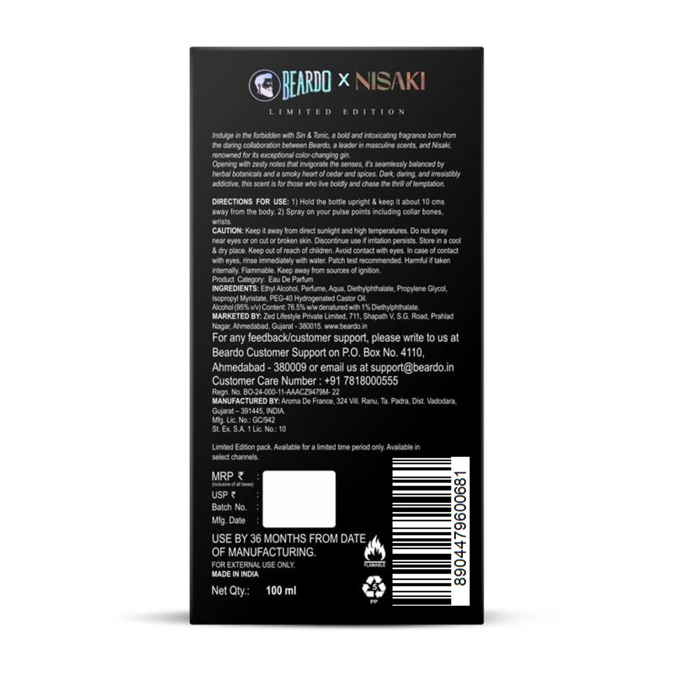 G&T Perfume EDP Intense (100ml) - Image 8