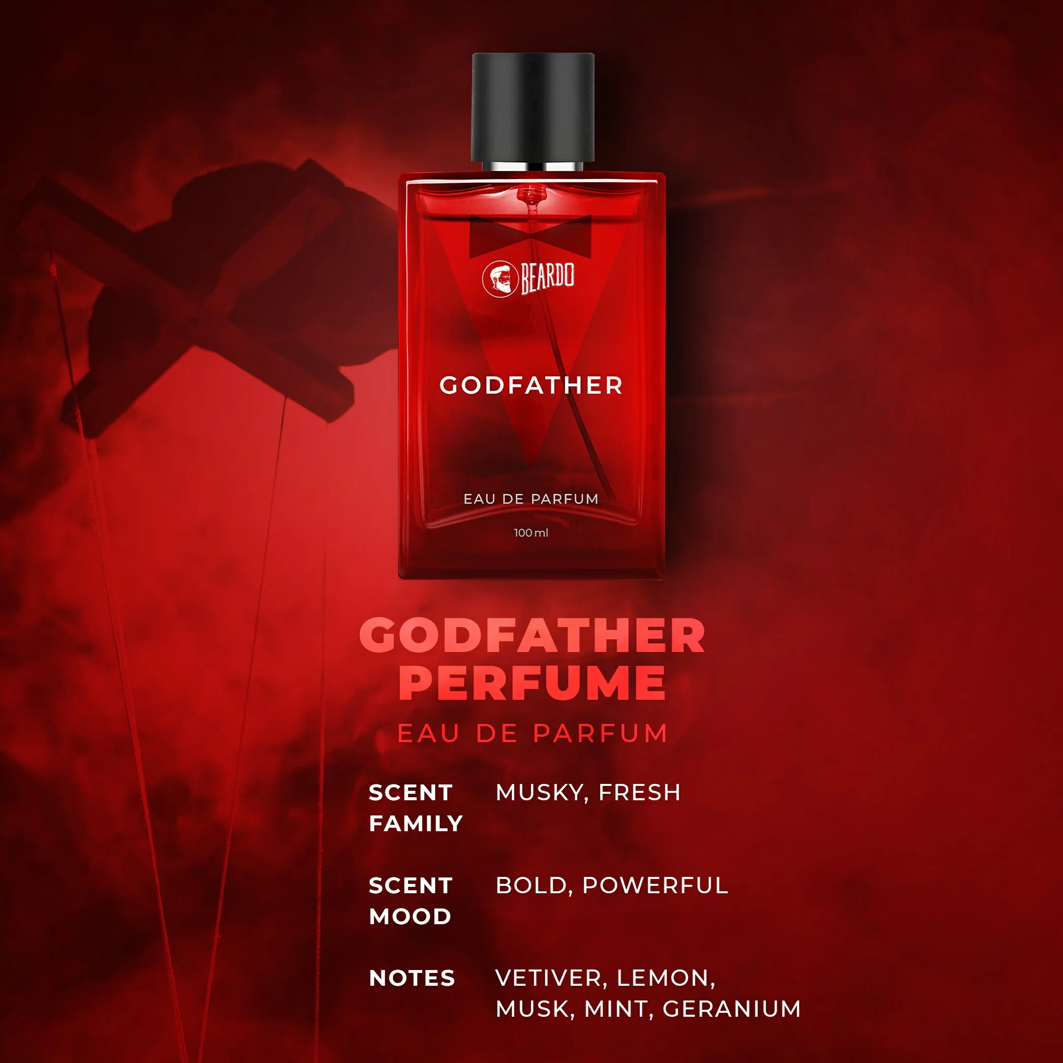 Godfather Perfume (100ml) & Godfather Beard Oil (30ml) Combo - Image 8
