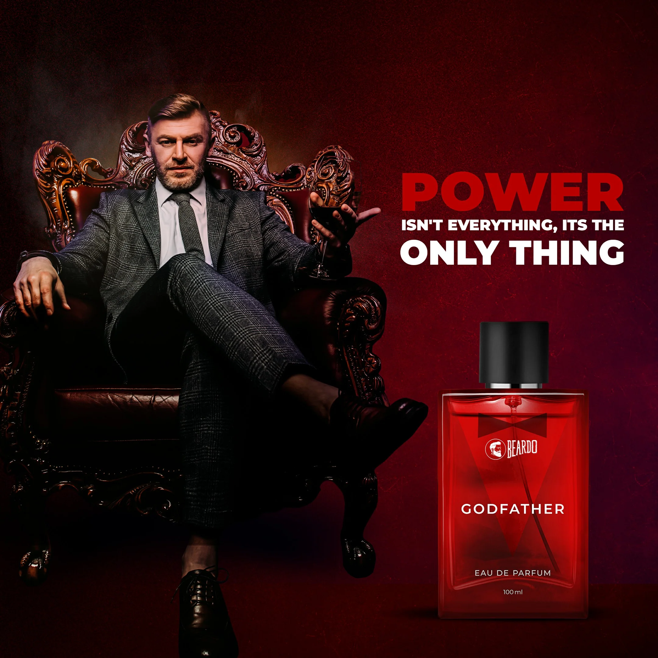 Godfather Perfume (100ml) & Godfather Beard Oil (30ml) Combo - Image 9