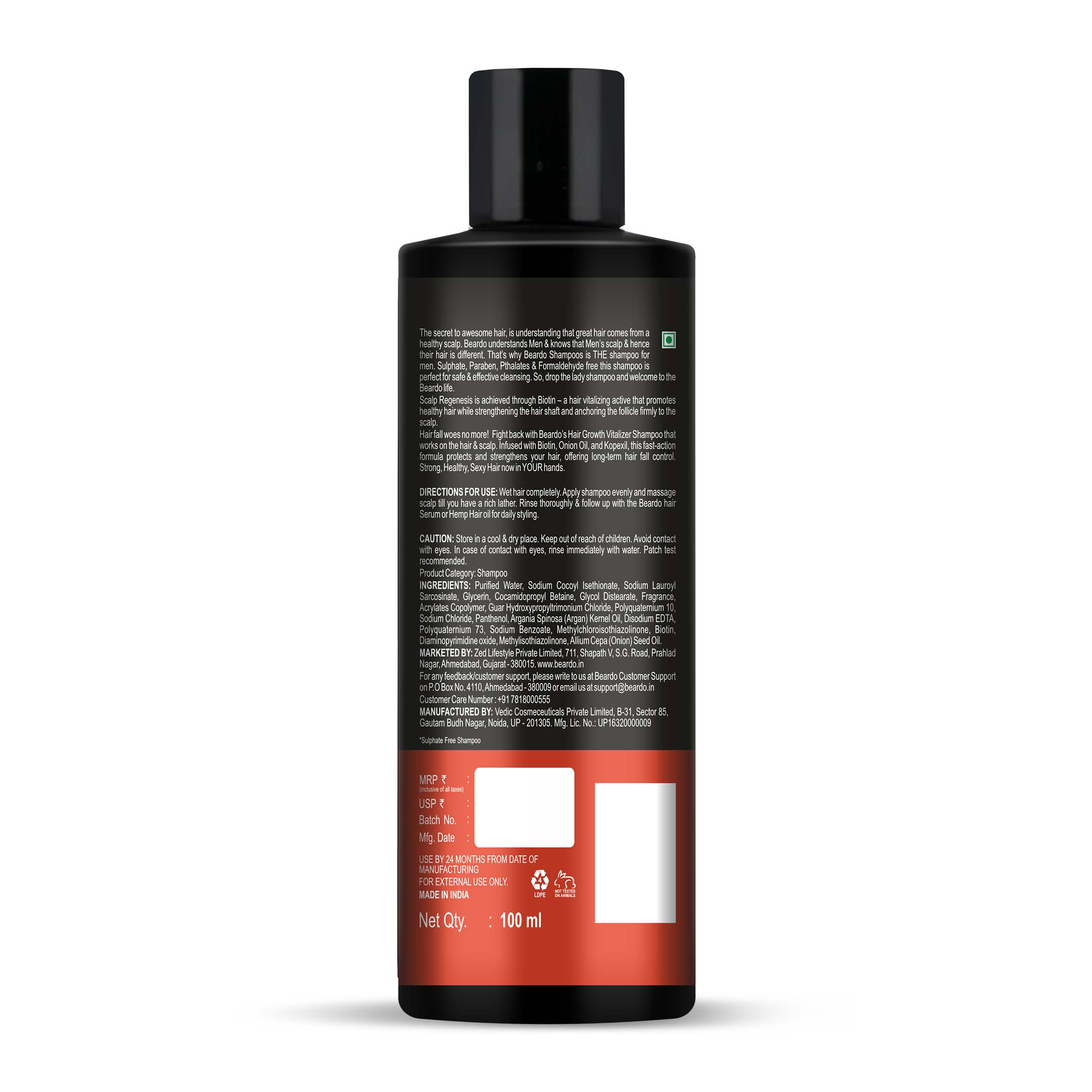 Hair Growth Sulphate Free Shampoo (100ml) - Image 8