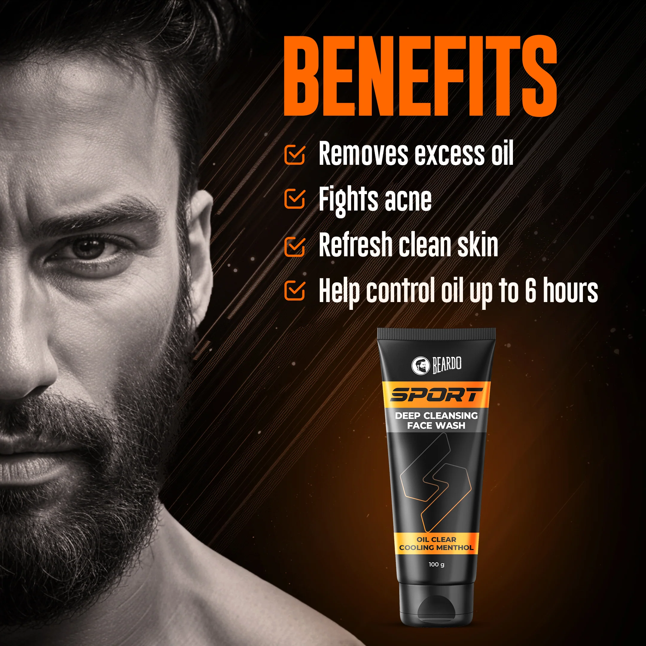 Sport Deep Cleansing Facewash (100g) - Image 4