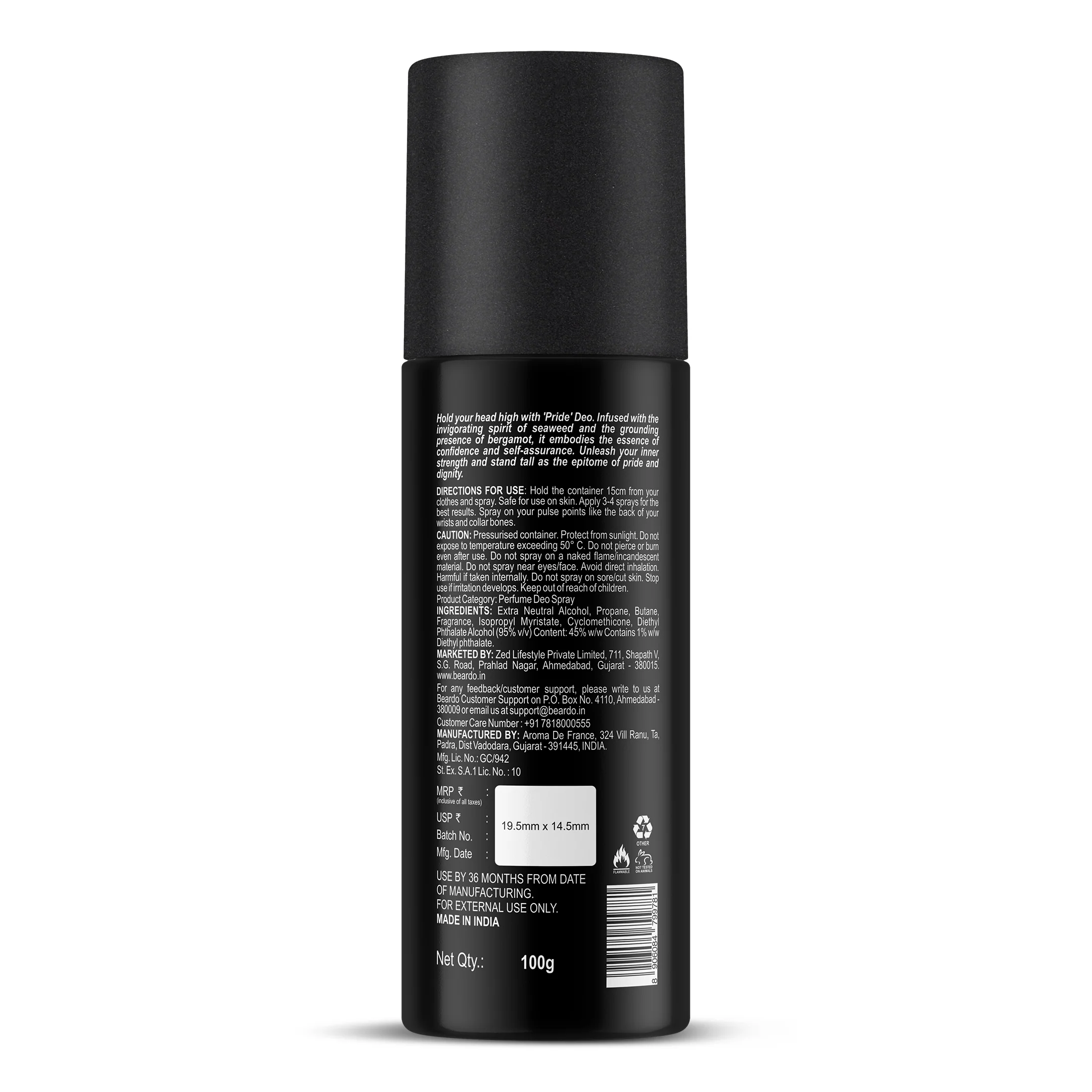 Pride Perfume Deo Spray (150ml) - Image 7