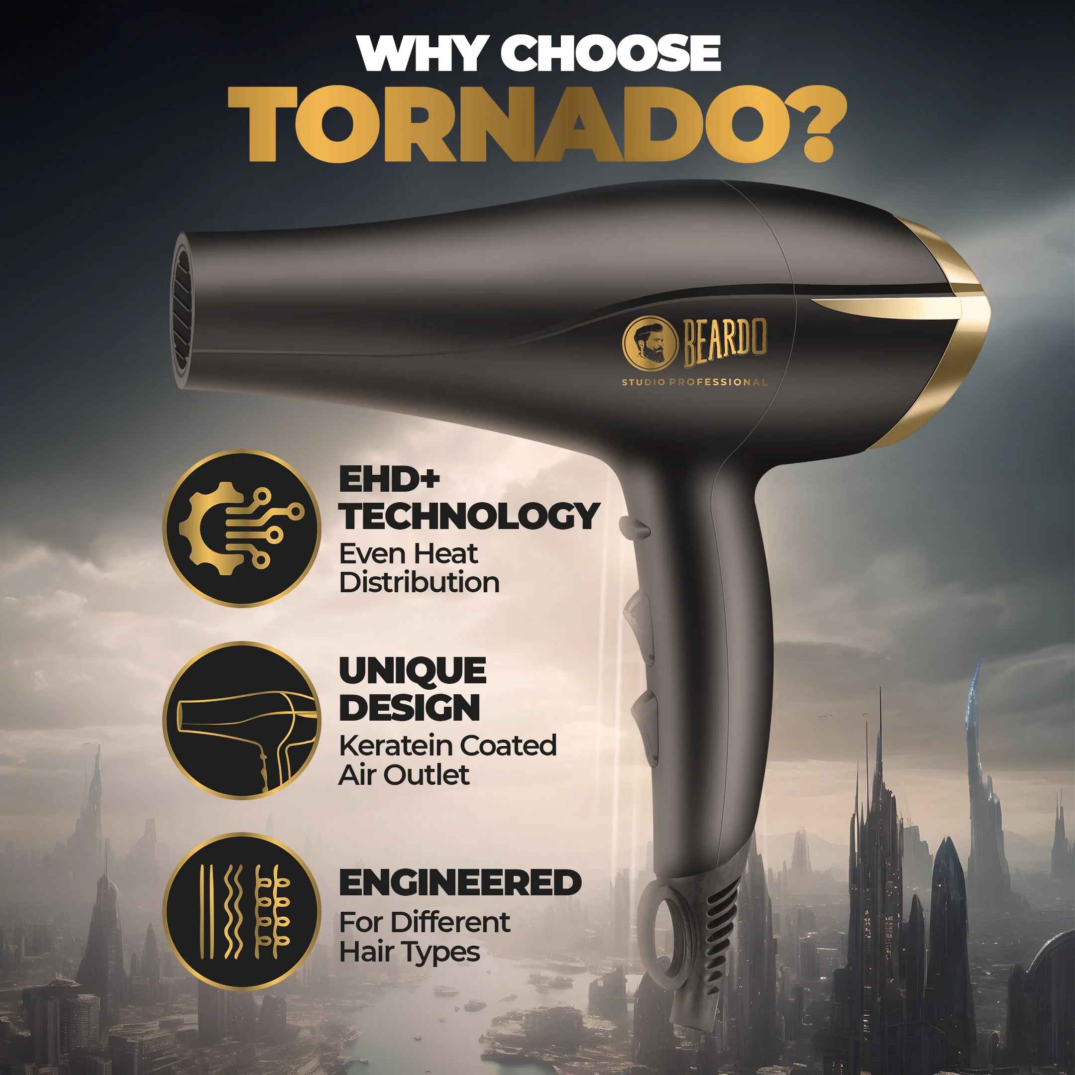 Studio Professional Tornado Hair Dryer - Image 3
