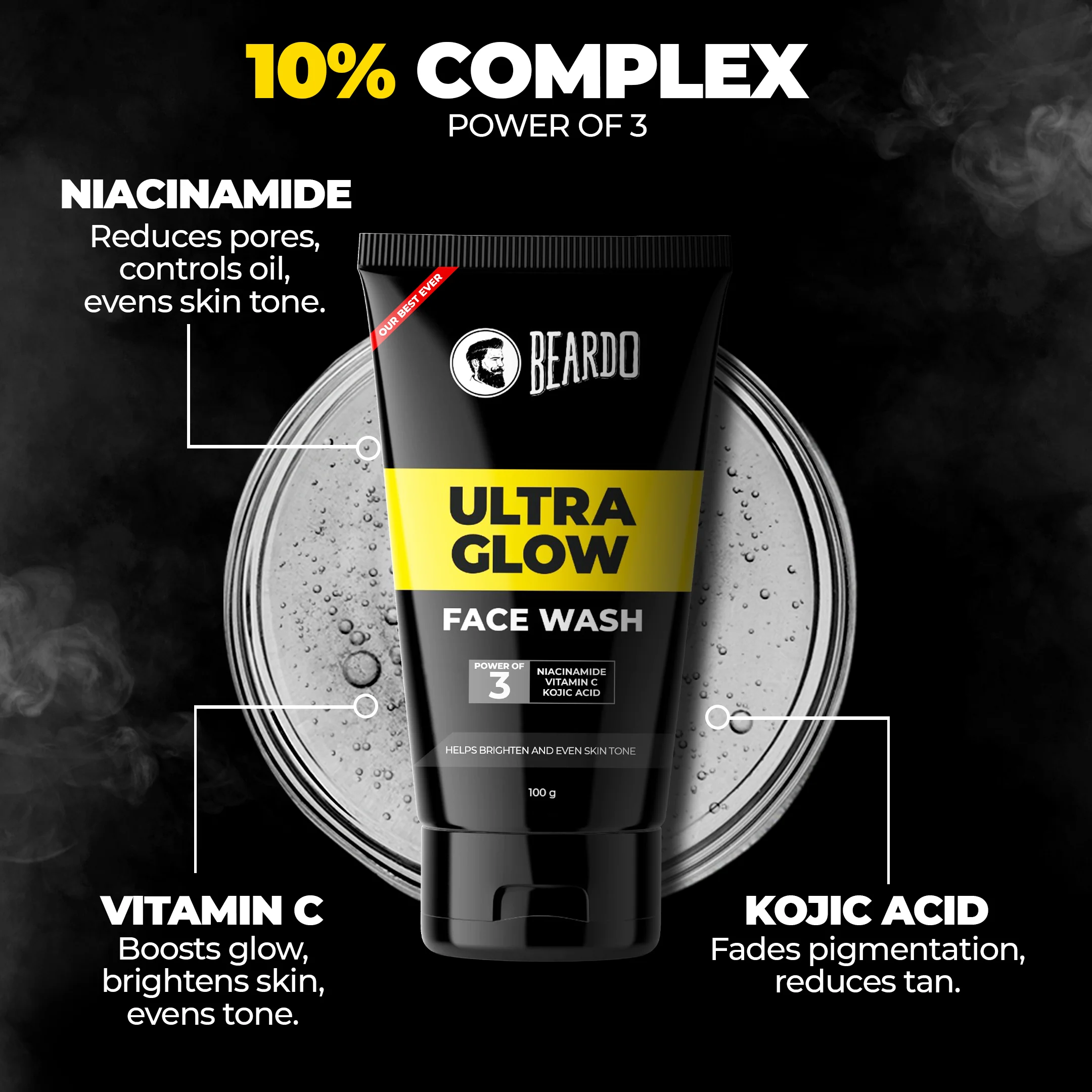 Ultraglow Facewash for Men - Image 4