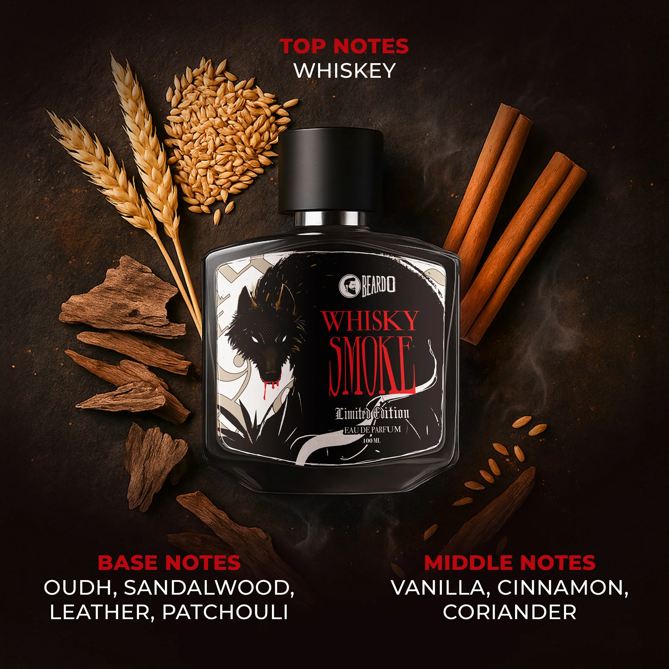 Whisky Smoke Limited Edition Perfume EDP (100ml) - Image 3
