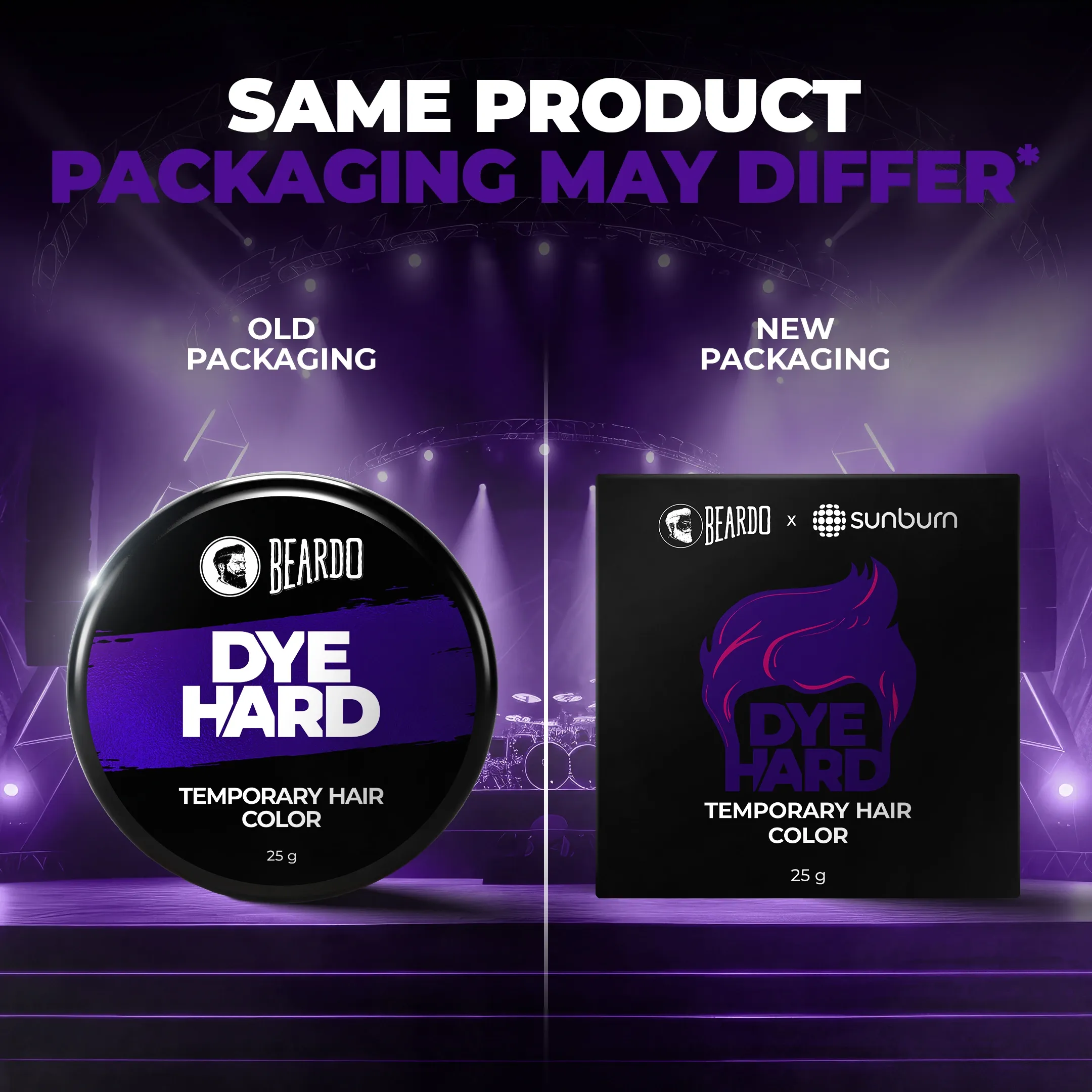 Dye Hard Temporary Hair Color Metallic Purple (25g) - Image 2
