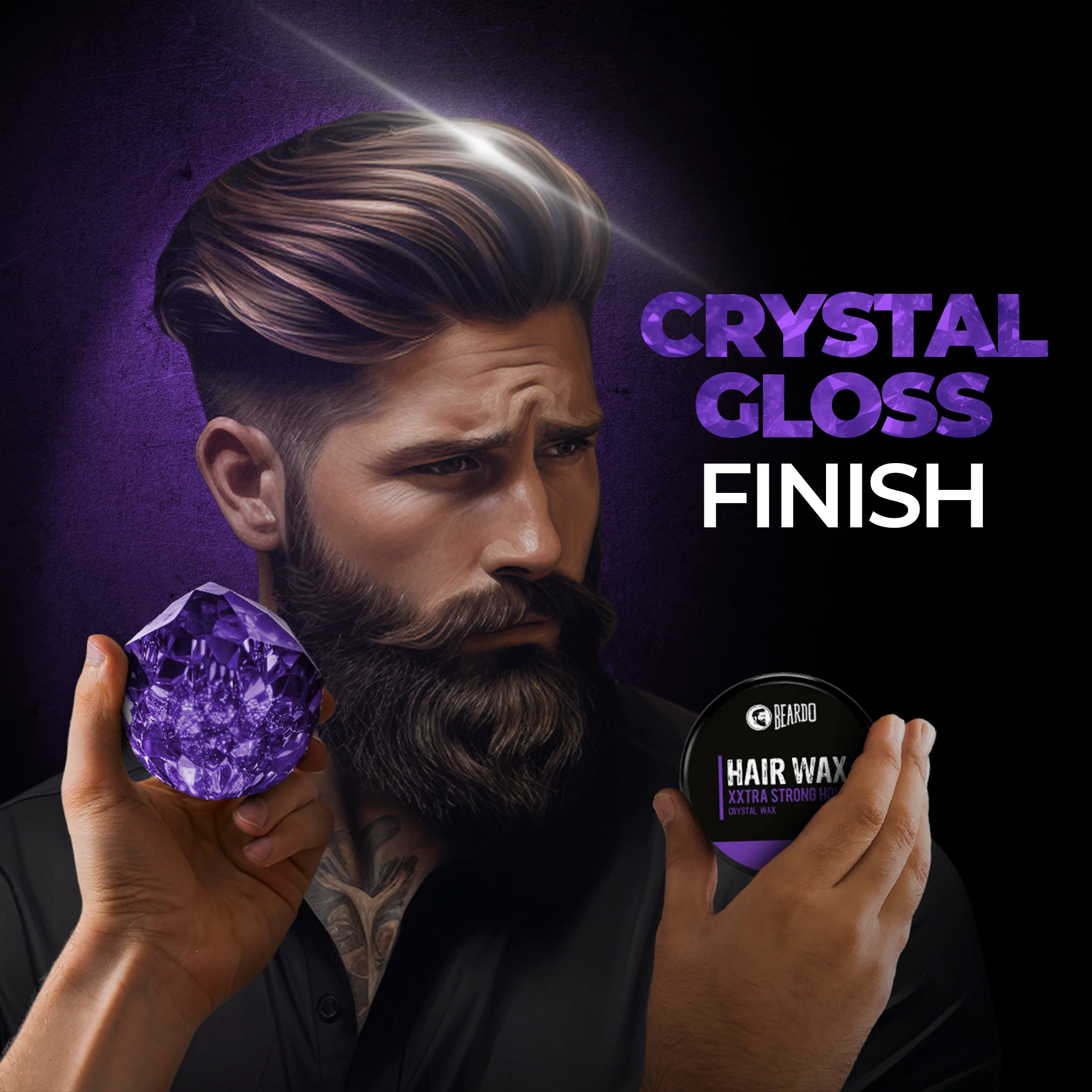 Hair Wax XXTRA STRONGHOLD Crystal Wax (Pack of 2) - Image 3