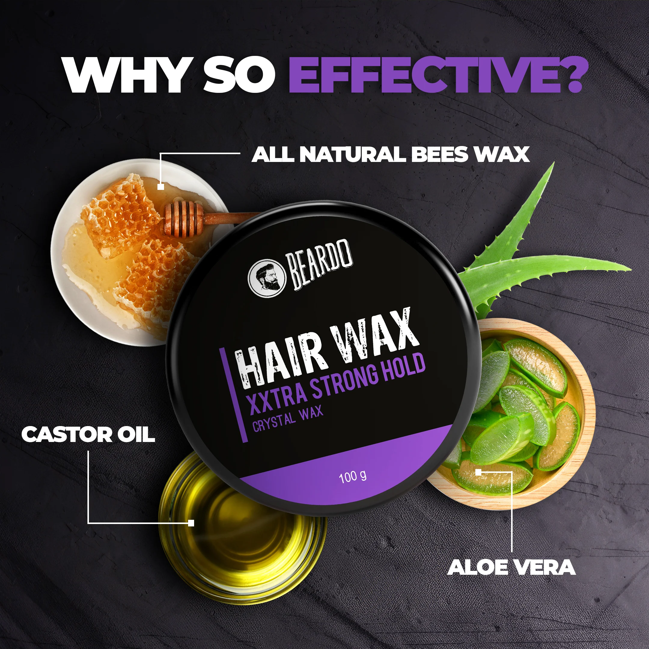 Hair Wax XXTRA STRONGHOLD Crystal Wax (Pack of 2) - Image 4